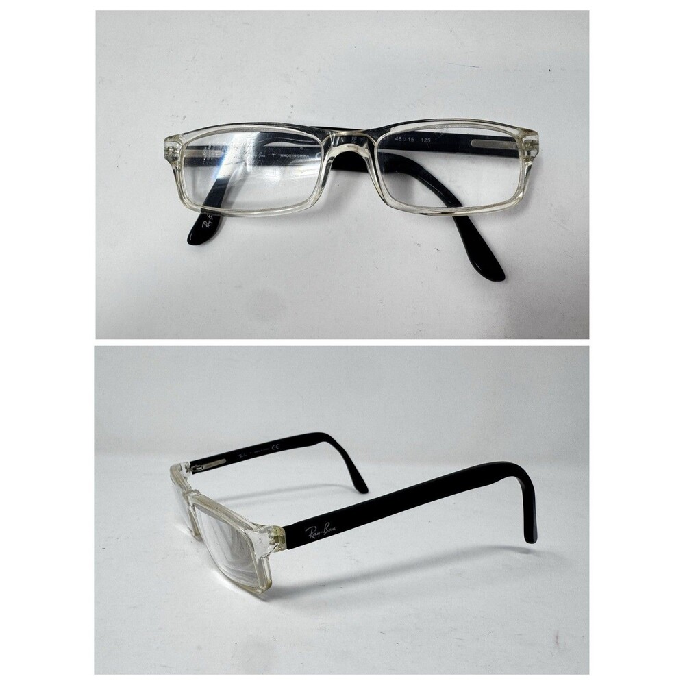 Ray-Ban RB1517 3541 Junior Clear Black Eyeglass Frames 46-15-125 Authentic